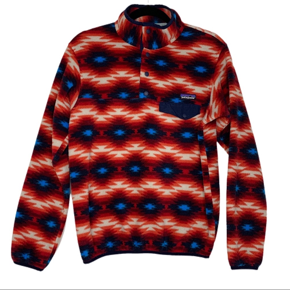 Patagonia Synchilla Wild Desert Aztec Fleece Pullover size S